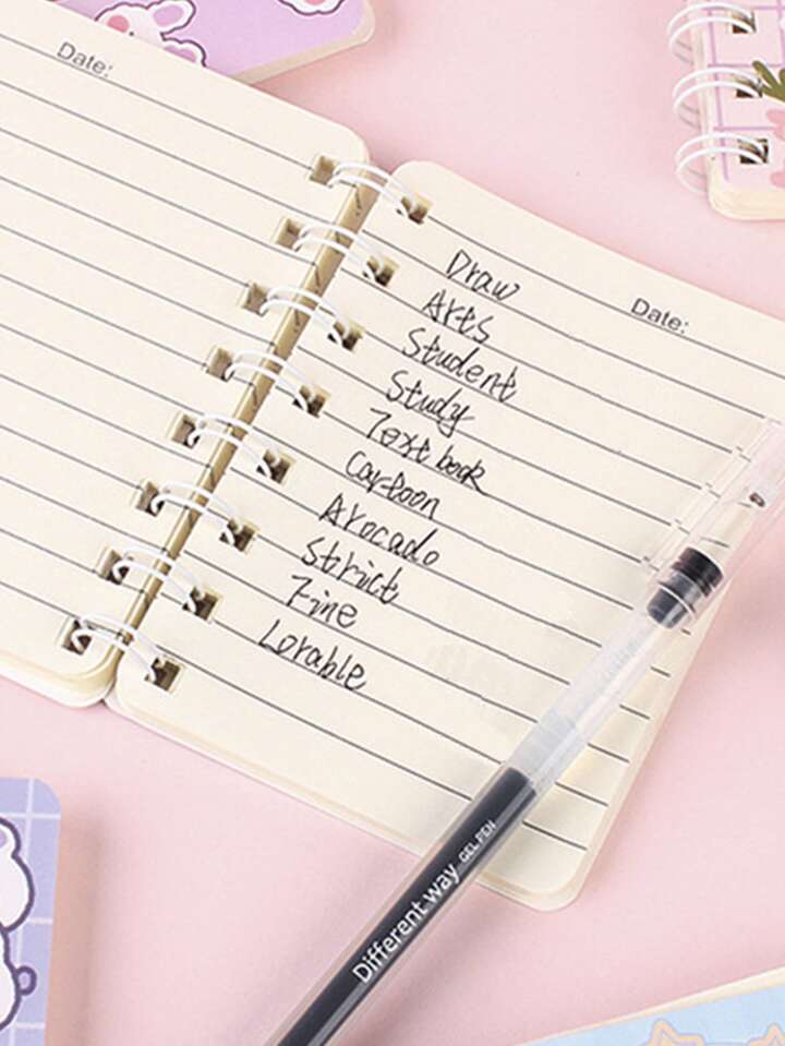 Cute Bunny Kawaii Bear Notebook Mini A7 Sized