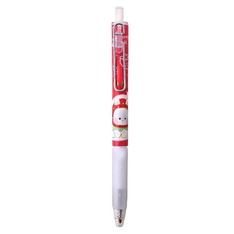 2Pcs Cute Cartoon Strawberry Bunny Pen