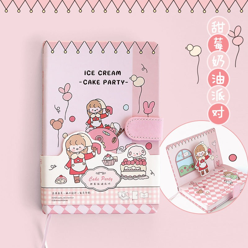 Ice Cream Party Journal Craft Box!! 187Pcs Novelty Gift for Kids