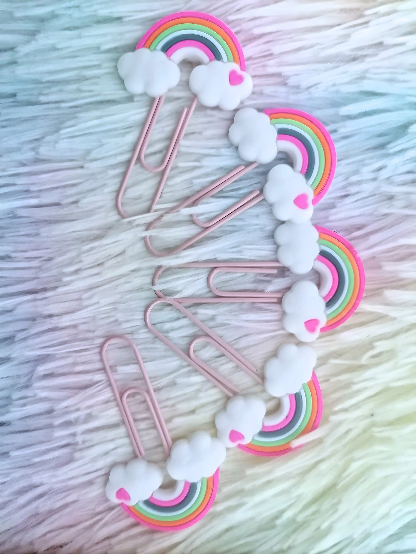 5 Pcs Rainbow Cute Paperclips