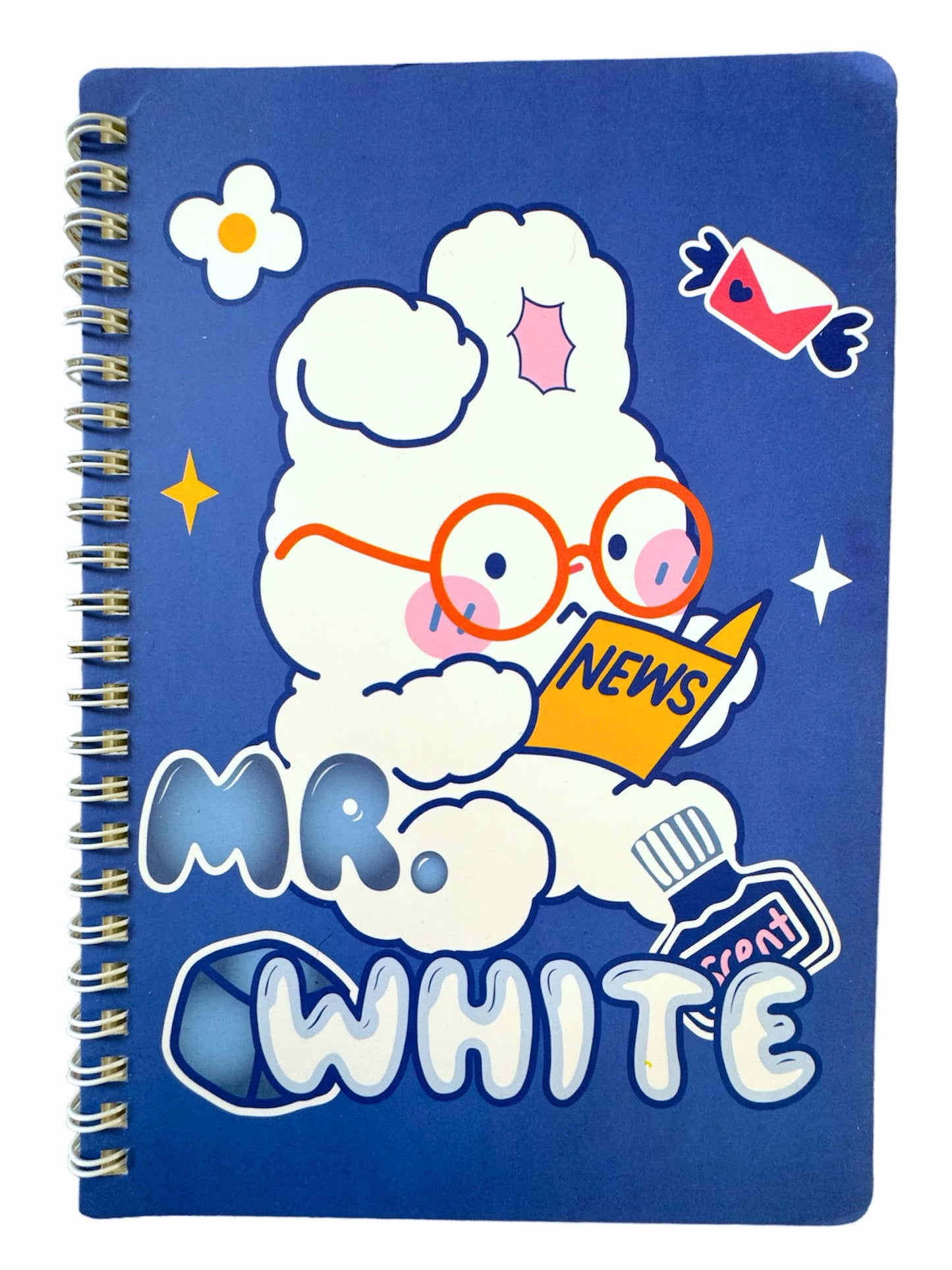 Cute Bunny Notebook Spiral A5 Lined
