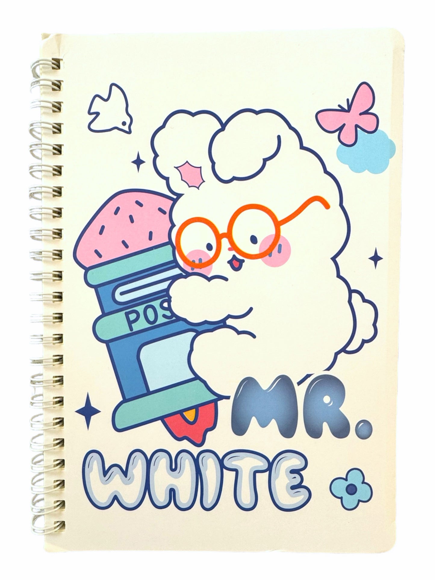 Cute Bunny Notebook Spiral A5 Lined