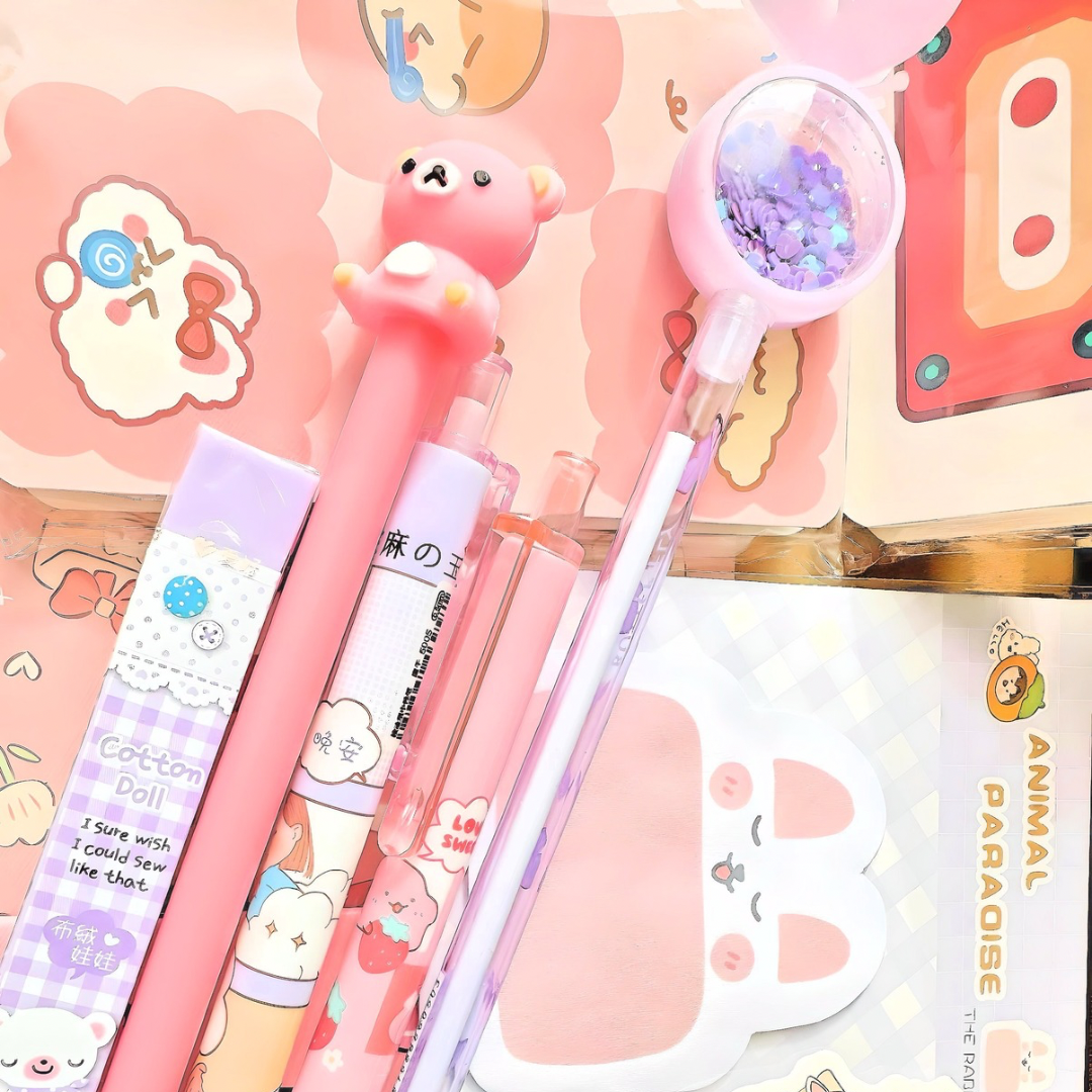 10Pcs Very Berry Mystery Stationery Set