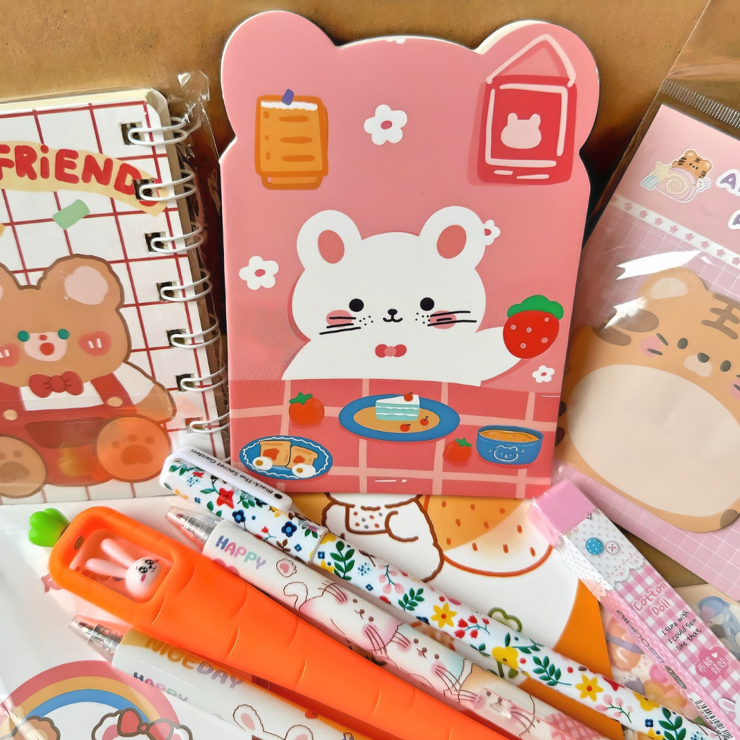 10Pcs Playful Palette Mystery Stationery Set
