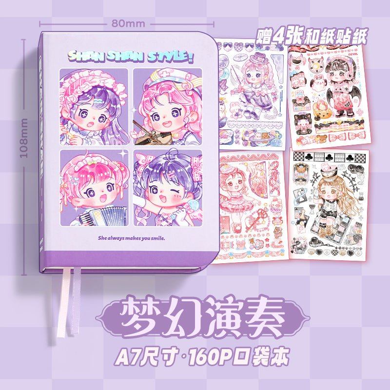 She Makes You Smile - Mini Kawaii Notebooks