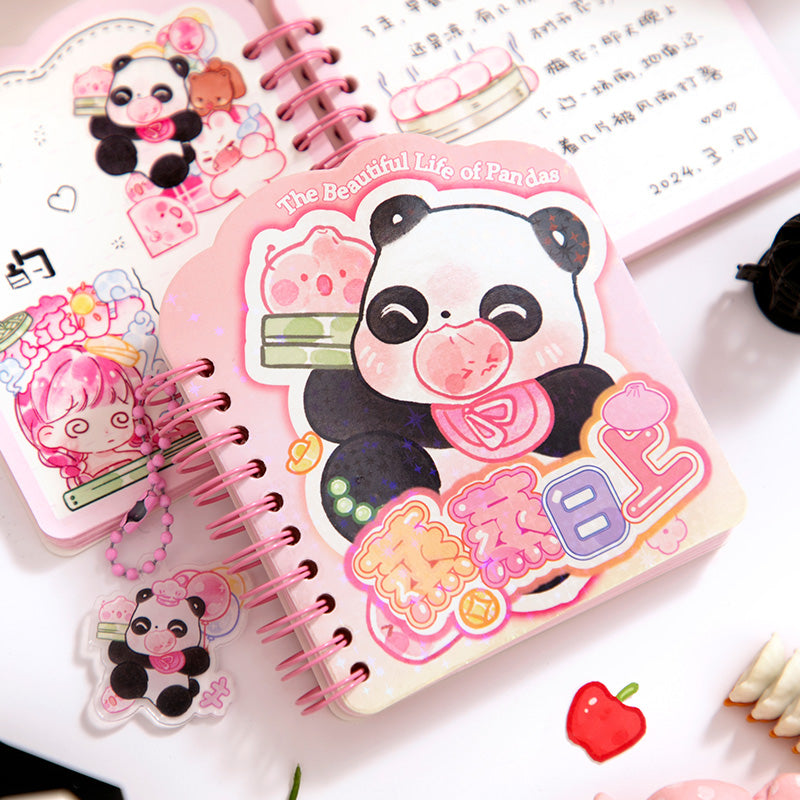 The Beautiful Life of Pandas - Mini Kawaii Notebooks