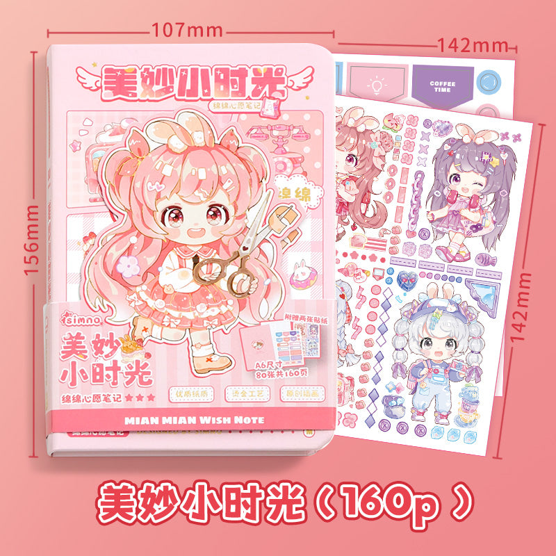 Mian Mian Wishes- Mini Kawaii Notebooks