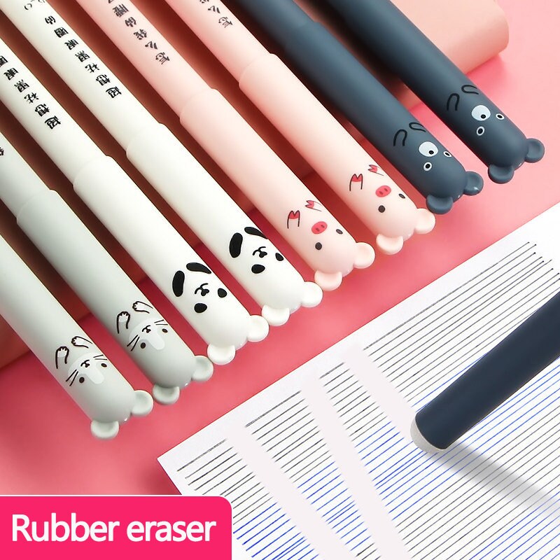 Kawaii Erasable Gel Pen| 0.5mm Fineline Gel Pens| Stocking Fillers | Cute School Supplies | Gift for Kids | Stationery Gift Set| Cute Gifts