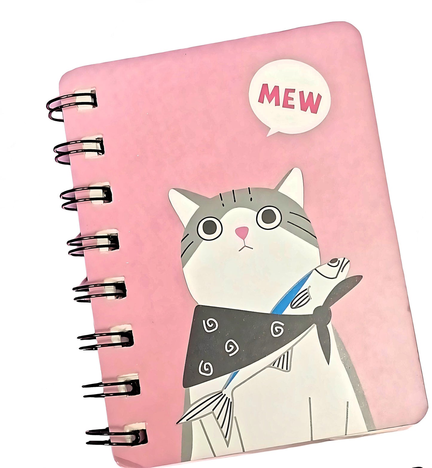 Cute Cat Kawaii Notebook| Stationery Gift| Stationery Addict| Lined Ruled Paper Notebook| Small Book| Journal| Mini Spiral Cat Stationery
