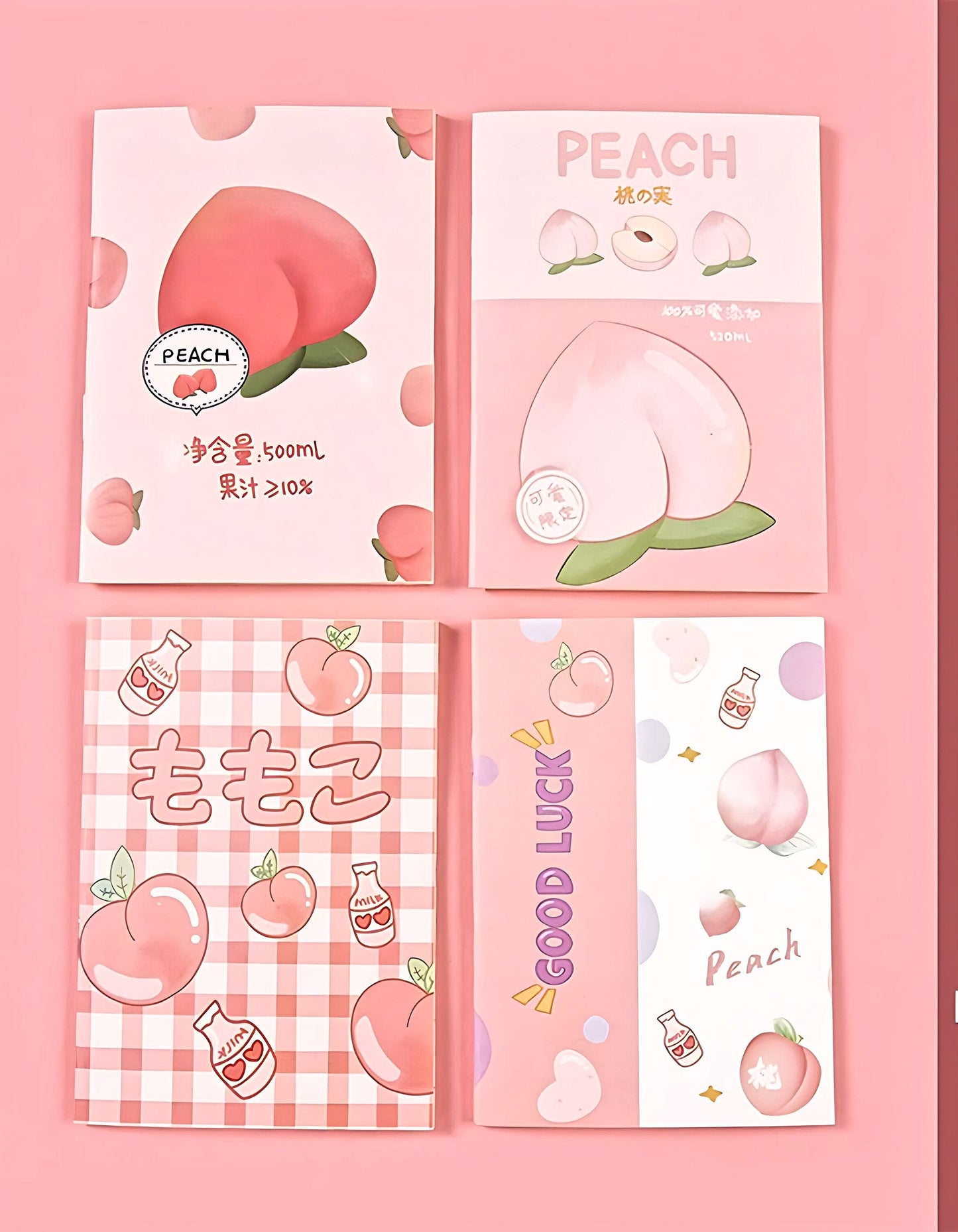 Cute Peach Notebook | Kawaii Kitsch | A5 Lined Notebook | Bear Stationary Journal Cute Diary| Ruled Pages| Stationary Gift | Gifts for Kids