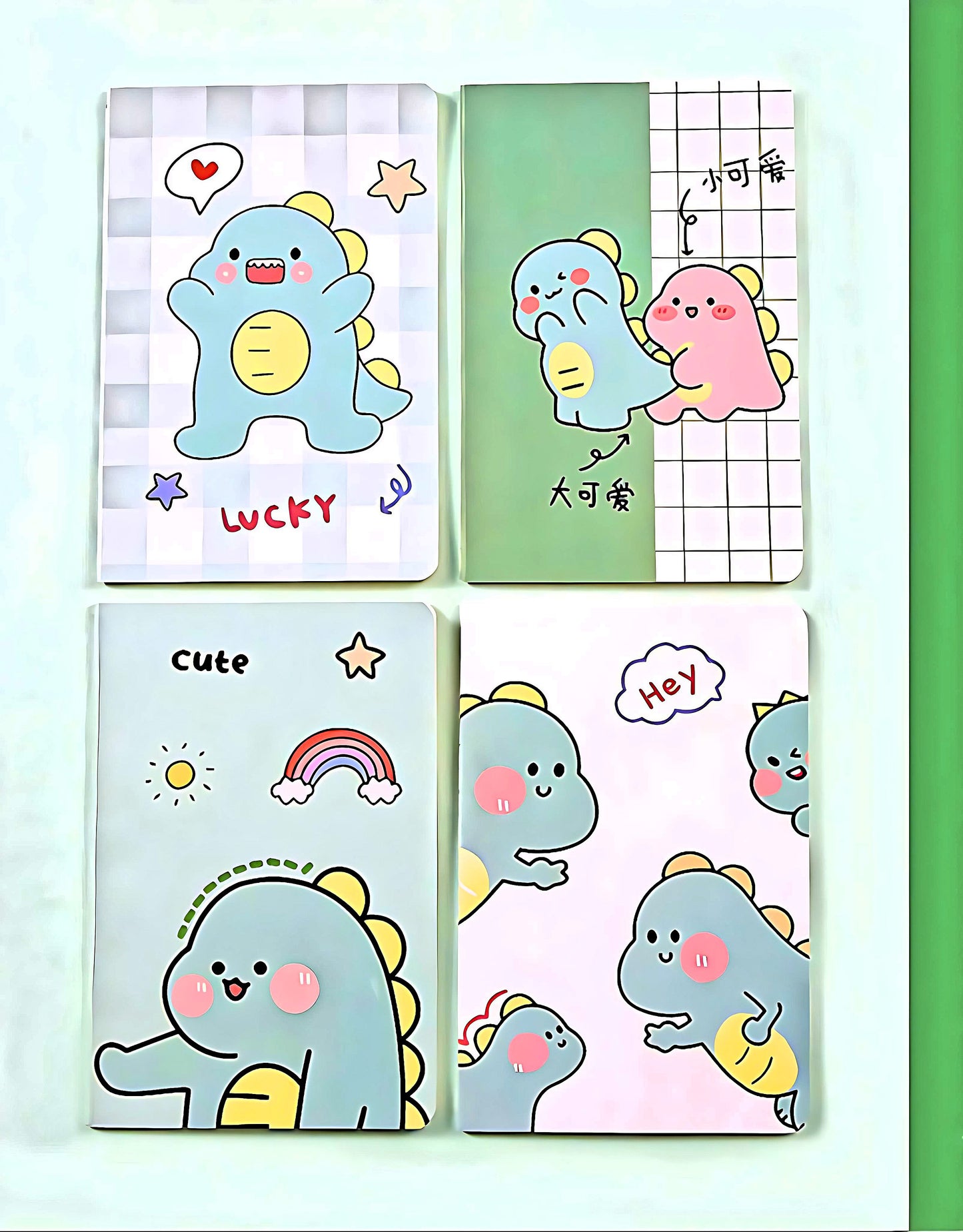 Cute Dinosaur Notebook |Kawaii Kitsch| A5 Lined Notebook | Dino Stationary Journal Cute Diary | Ruled Pages| Stationary Gift |Gifts for Kids
