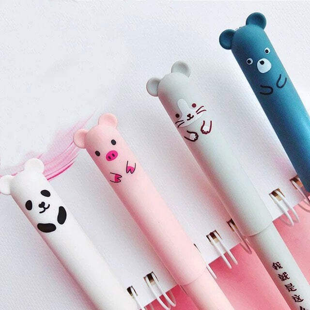Kawaii Erasable Gel Pen| 0.5mm Fineline Gel Pens| Stocking Fillers | Cute School Supplies | Gift for Kids | Stationery Gift Set| Cute Gifts