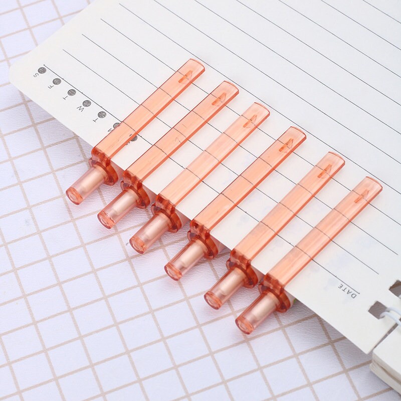 2Pcs Cute Cute Cartoon Pink Peach Push Gel Ink| Neutral Pen| School Student Stationery| Girl Stationery| Cute Gift Pen Duo