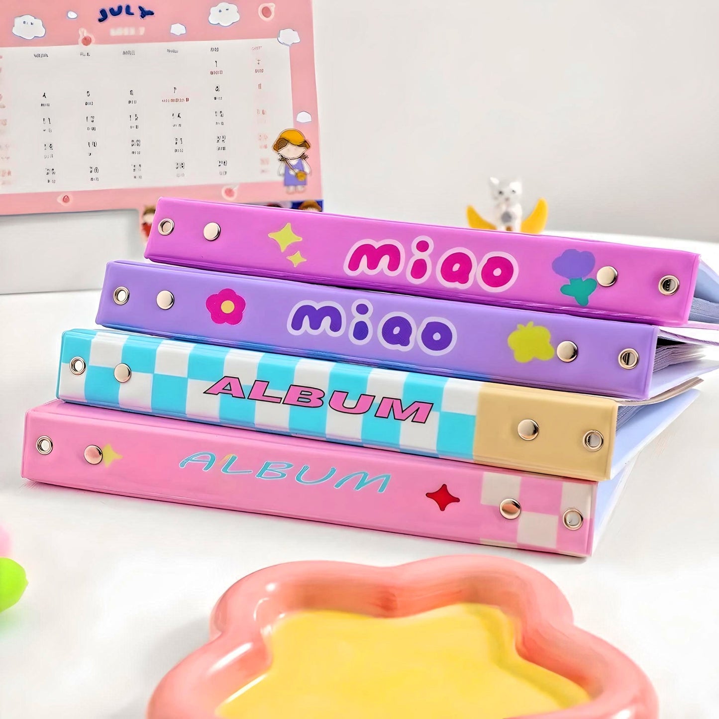 Large Kawaii Photo Binder, Photocard Holder, Cute Collection Book, Kpop Idol Postcard Cute Photo Album, A5 Korean Stationery, Polaroid Album