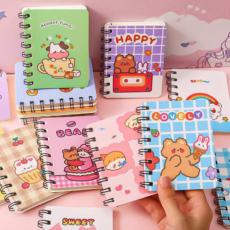 Mini Kawaii Notebooks, Cute Notebooks for Kids, Kawaii Journals for Study, Blank Page Fun Notebooks, Back to School Supplies, Gifts for Kids