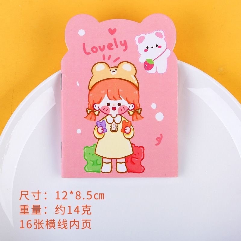 4Pcs Kawaii Notebook, Kawaii Stationery, Cute Mini Notebook, School Supplies, Journal