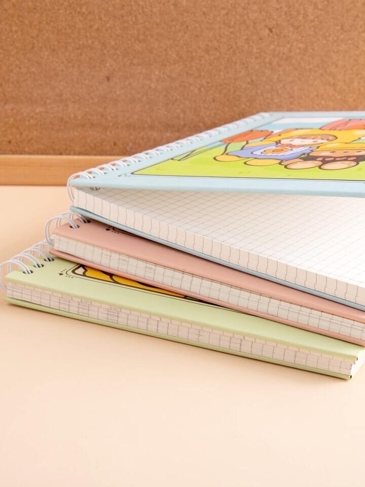 Diary for Kids, Cartoon Graphic Spiral Notebook, Kids Journal Diary, Kawaii Stationery, Cute Gifts for Kids