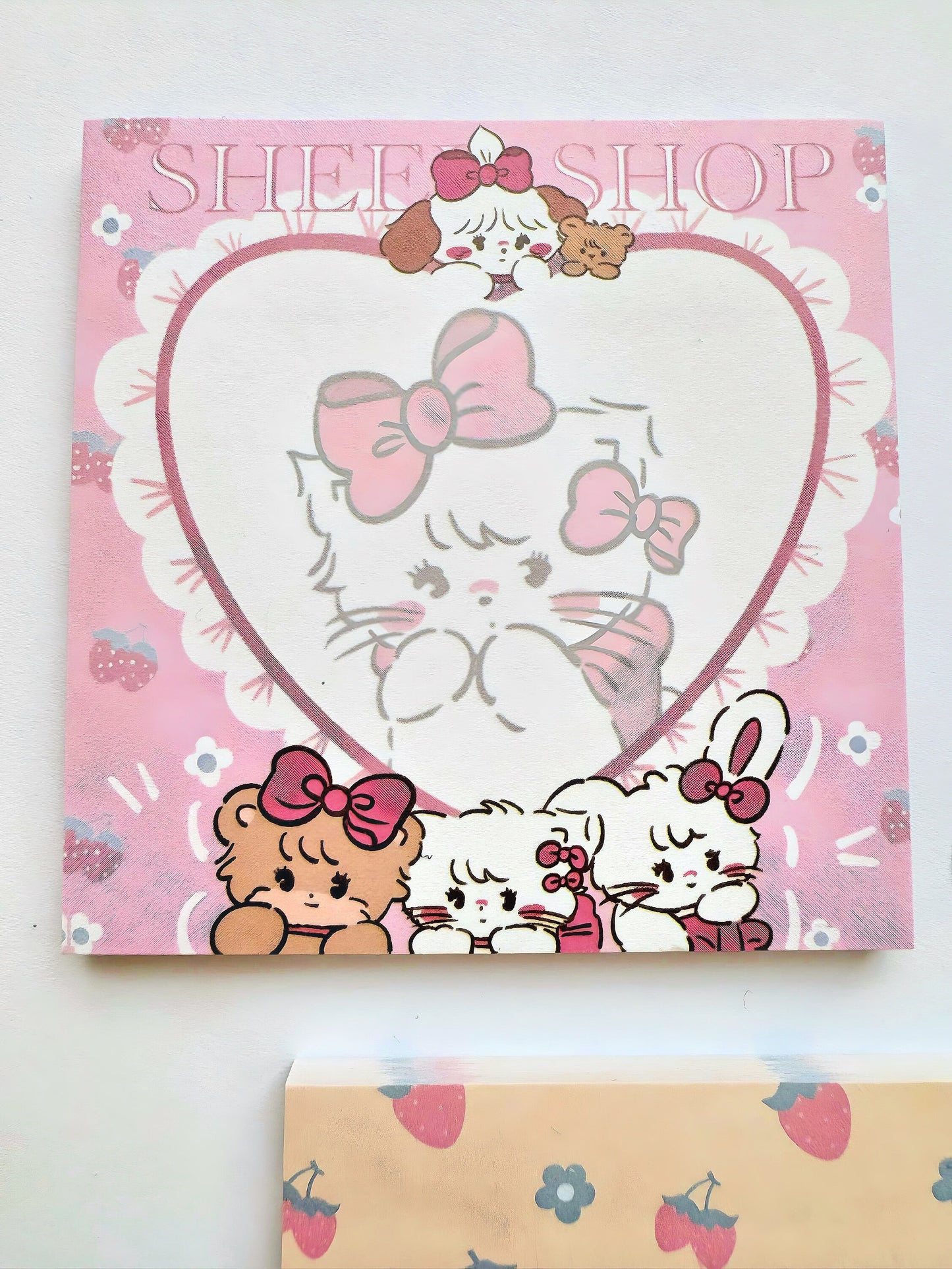 4 x Cute Notepads, Kawaii Stationery for Student Supplies, Self Adhesive Post it Notes