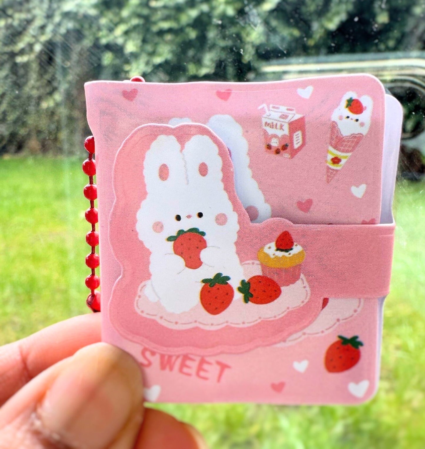 1pc Mini Notebook, Student Notebook, Portable Notebook With Keychain, Cute Notebook For Girl, Kawaii Stationary, Gift for Friends