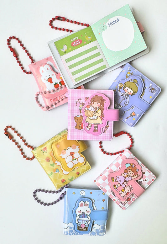 1pc Mini Notebook, Student Notebook, Portable Notebook With Keychain, Cute Notebook For Girl, Kawaii Stationary, Gift for Friends