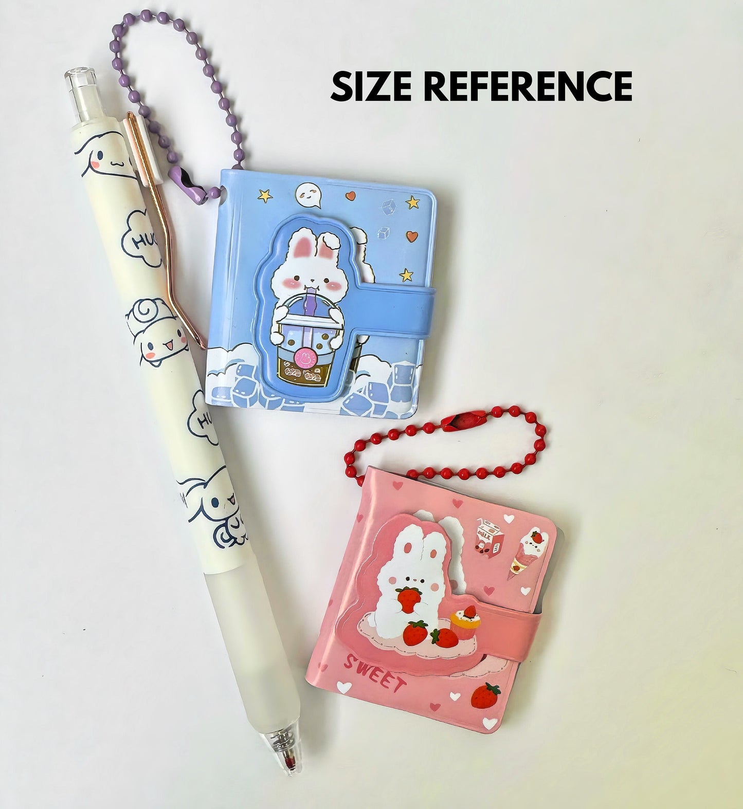 1pc Mini Notebook, Student Notebook, Portable Notebook With Keychain, Cute Notebook For Girl, Kawaii Stationary, Gift for Friends