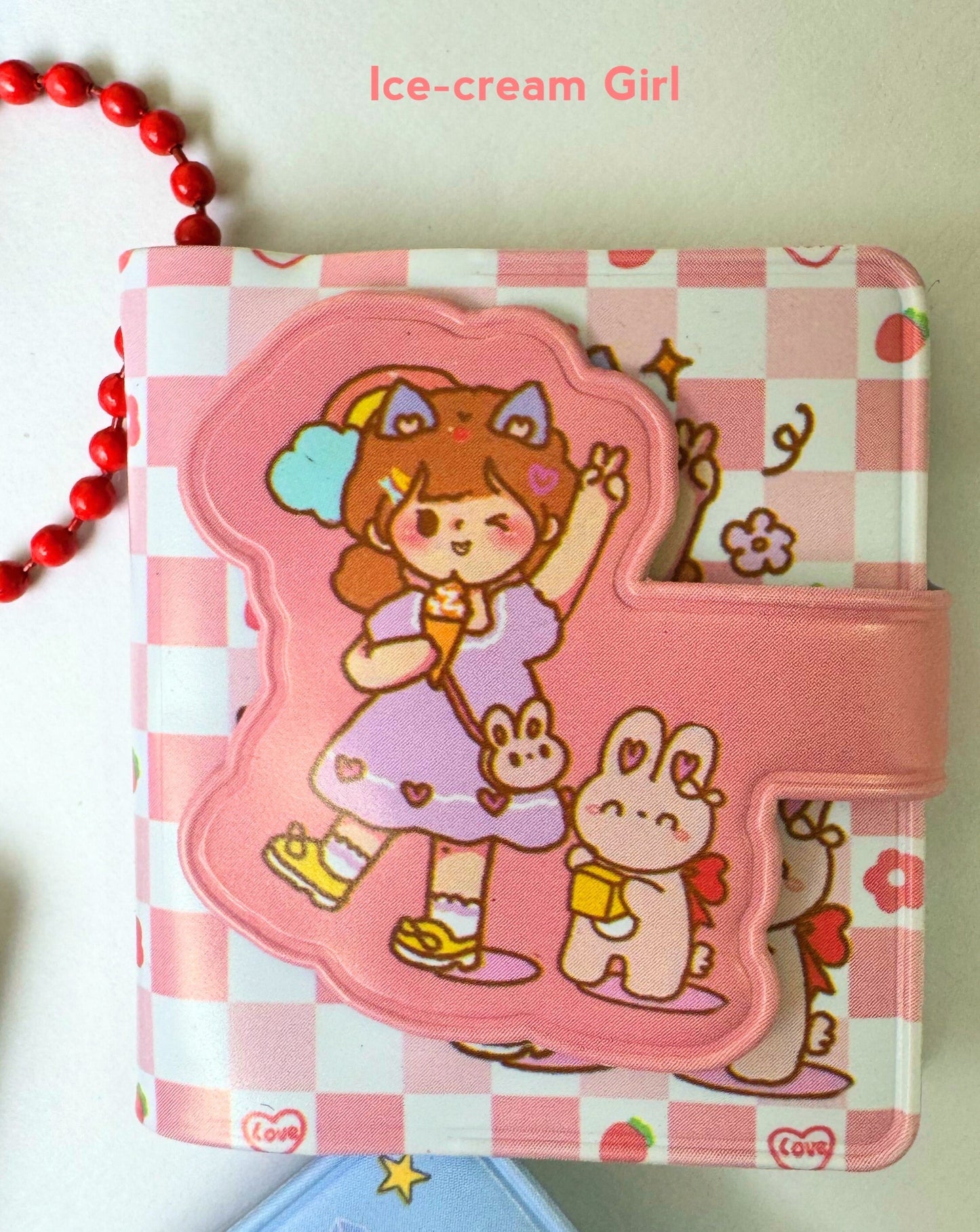 1pc Mini Notebook, Student Notebook, Portable Notebook With Keychain, Cute Notebook For Girl, Kawaii Stationary, Gift for Friends