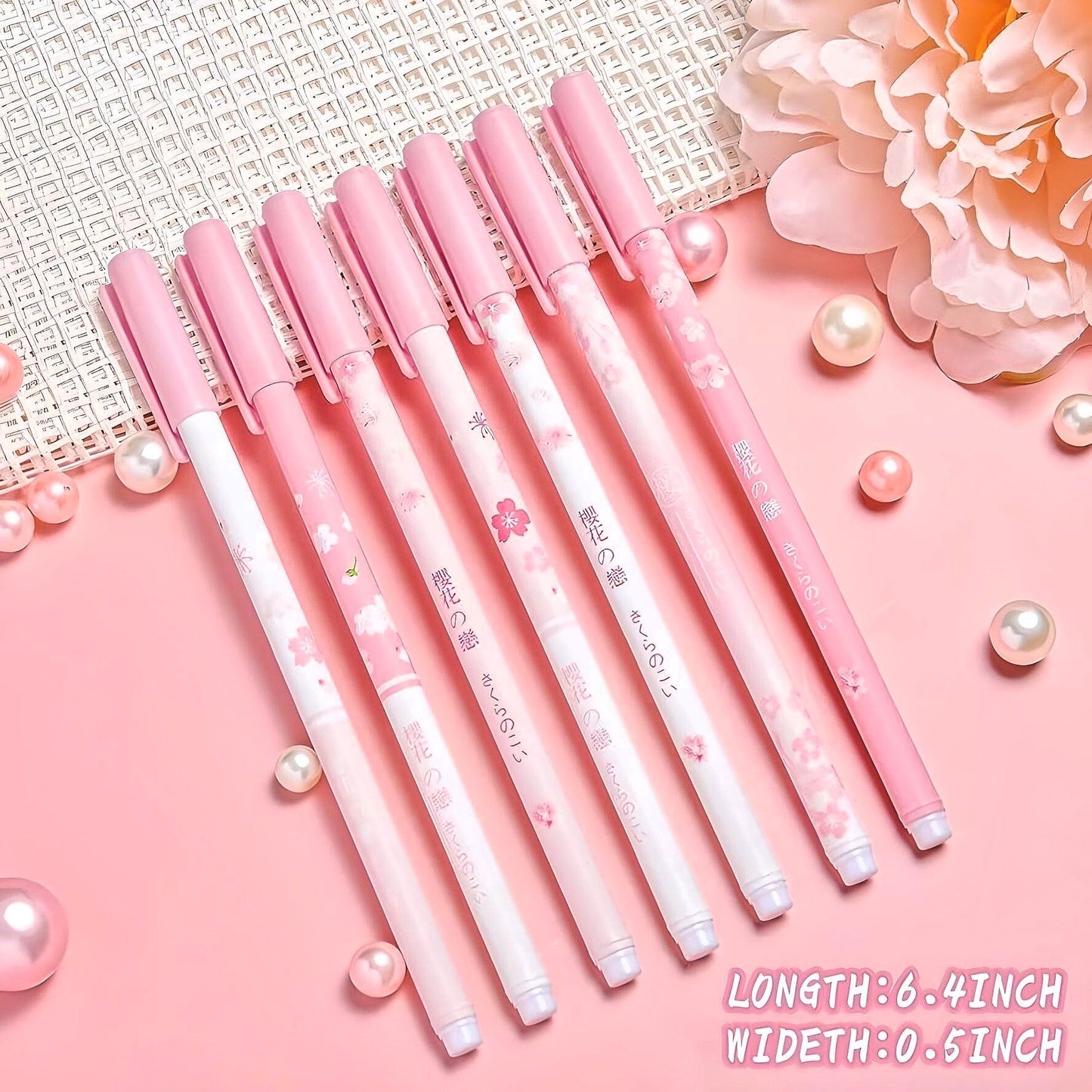 24 Pcs Cute Pens Set |Cute Stationery| Birthday Party Bag |0.5mm blue gel ink| Kawaii pen | Wholesale School Supplies Office Stationery Haul