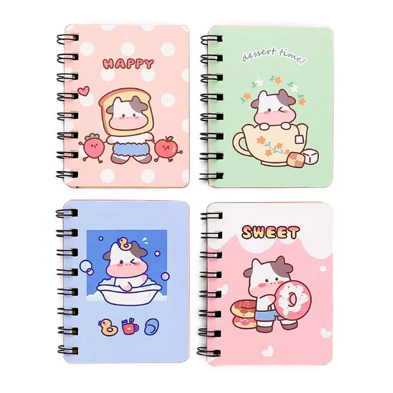 Kawaii Notebook 5 Pcs | Birthday Gift for Kids | Cute Gifts | Mini Spiral Notebook | Return Birthday Party Gift