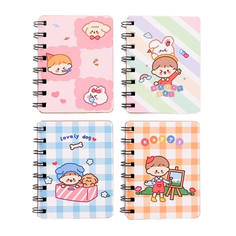 Kawaii Notebook 5 Pcs | Birthday Gift for Kids | Cute Gifts | Mini Spiral Notebook | Return Birthday Party Gift