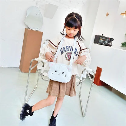 Kawaii Bag for Girls Soft Plush Handbag