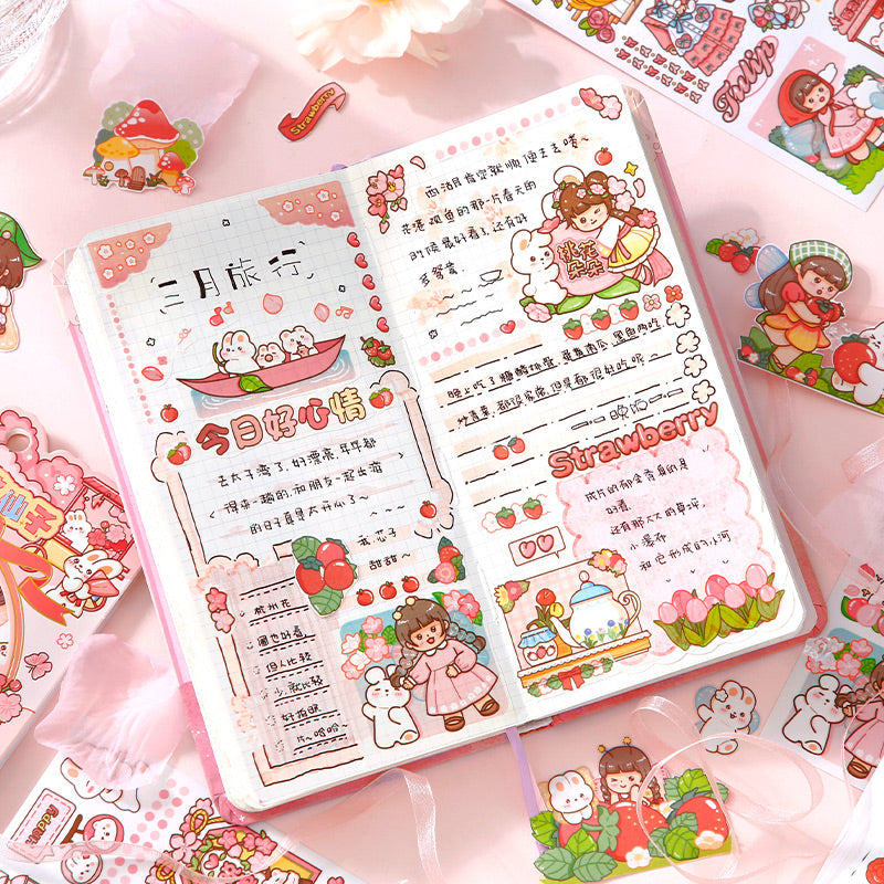 15Pcs Set of Washi Sticker Sheet for Infinite holiday activity fun