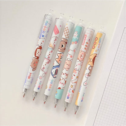6Pcs Kawaii Animals Pen Set