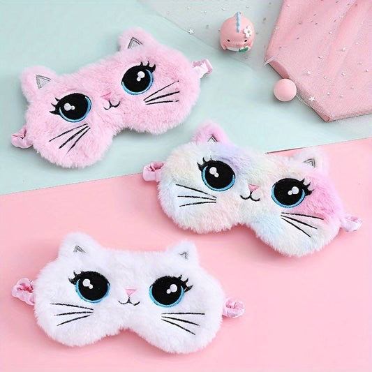 Kitty Cat Plush Sleeping Mask