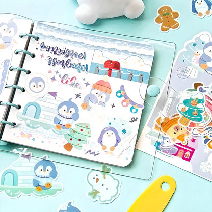 50PCS Cartoon Cute Paper Sticker Flakes