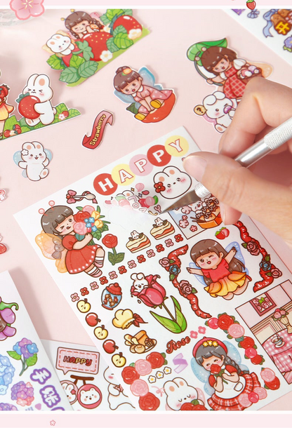 15Pcs Set of Washi Sticker Sheet for Infinite holiday activity fun