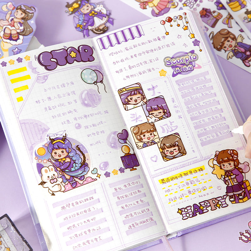 15Pcs Set of Washi Sticker Sheet for Infinite holiday activity fun