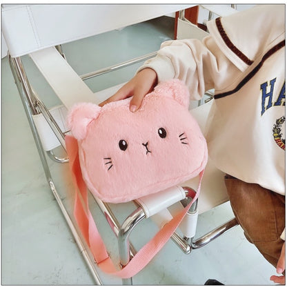 Kawaii Bag for Girls Soft Plush Handbag