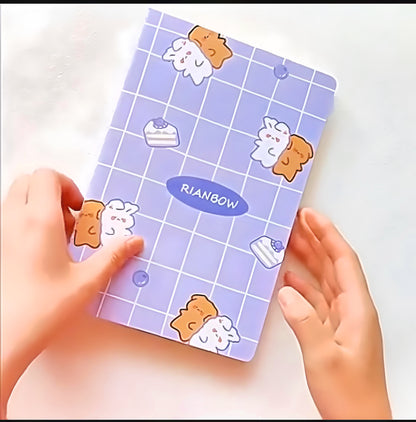 Kawaii Lined Notebook Set of 4 Notebooks