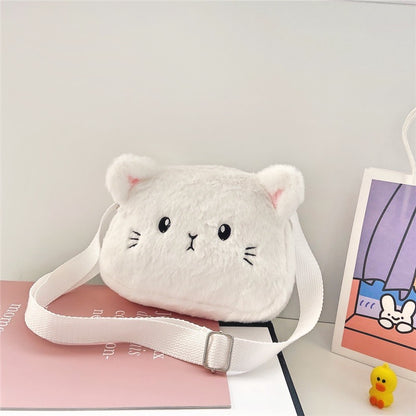Kawaii Bag for Girls Soft Plush Handbag