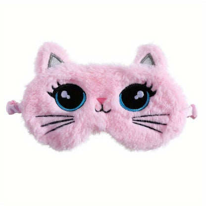 Kitty Cat Plush Sleeping Mask