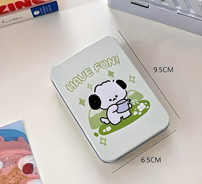 Jelly Dog Storage Tin Box for Stickers, Resin or Jewellery
