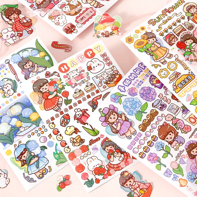 15Pcs Set of Washi Sticker Sheet for Infinite holiday activity fun
