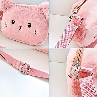 Kawaii Bag for Girls Soft Plush Handbag