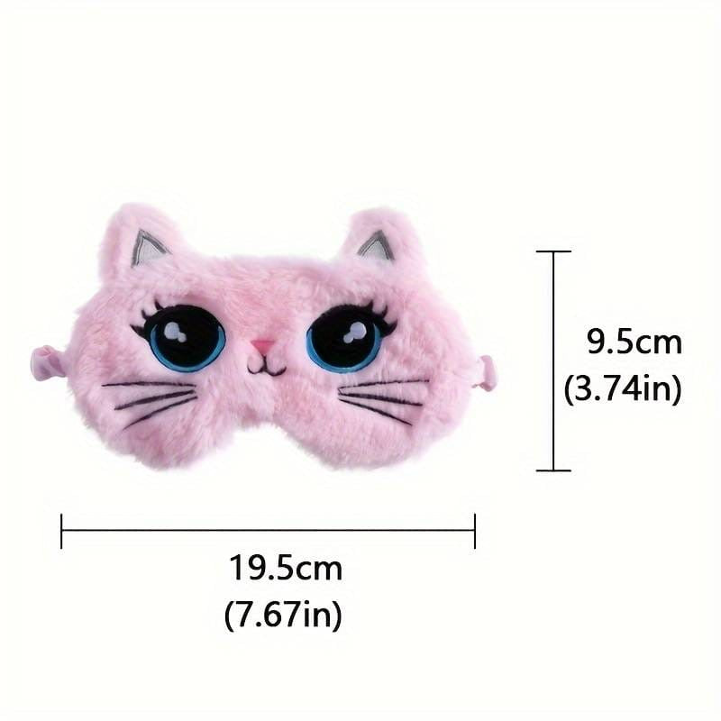 Kitty Cat Plush Sleeping Mask