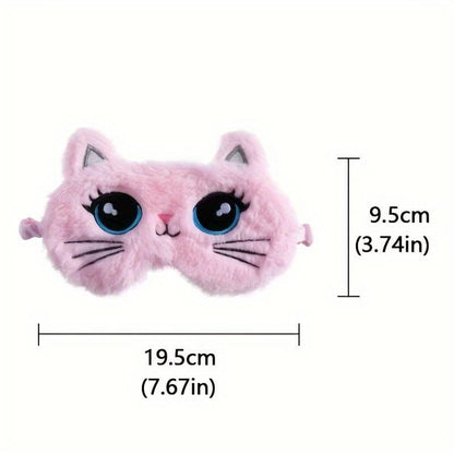 Kitty Cat Plush Sleeping Mask