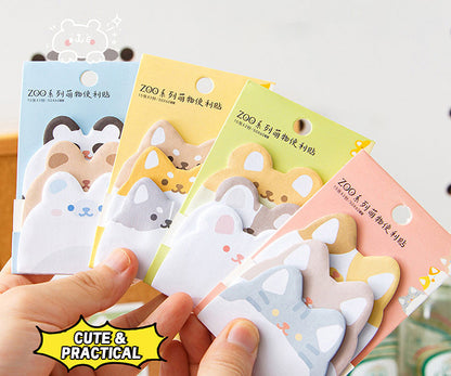 Cute Cat Bear Bunny Dog Animals Sticky Notes
