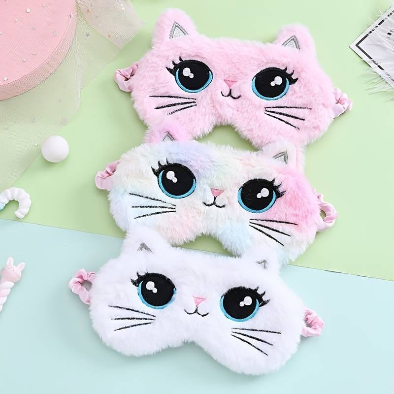 Kitty Cat Plush Sleeping Mask
