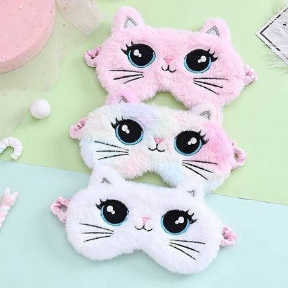 Kitty Cat Plush Sleeping Mask