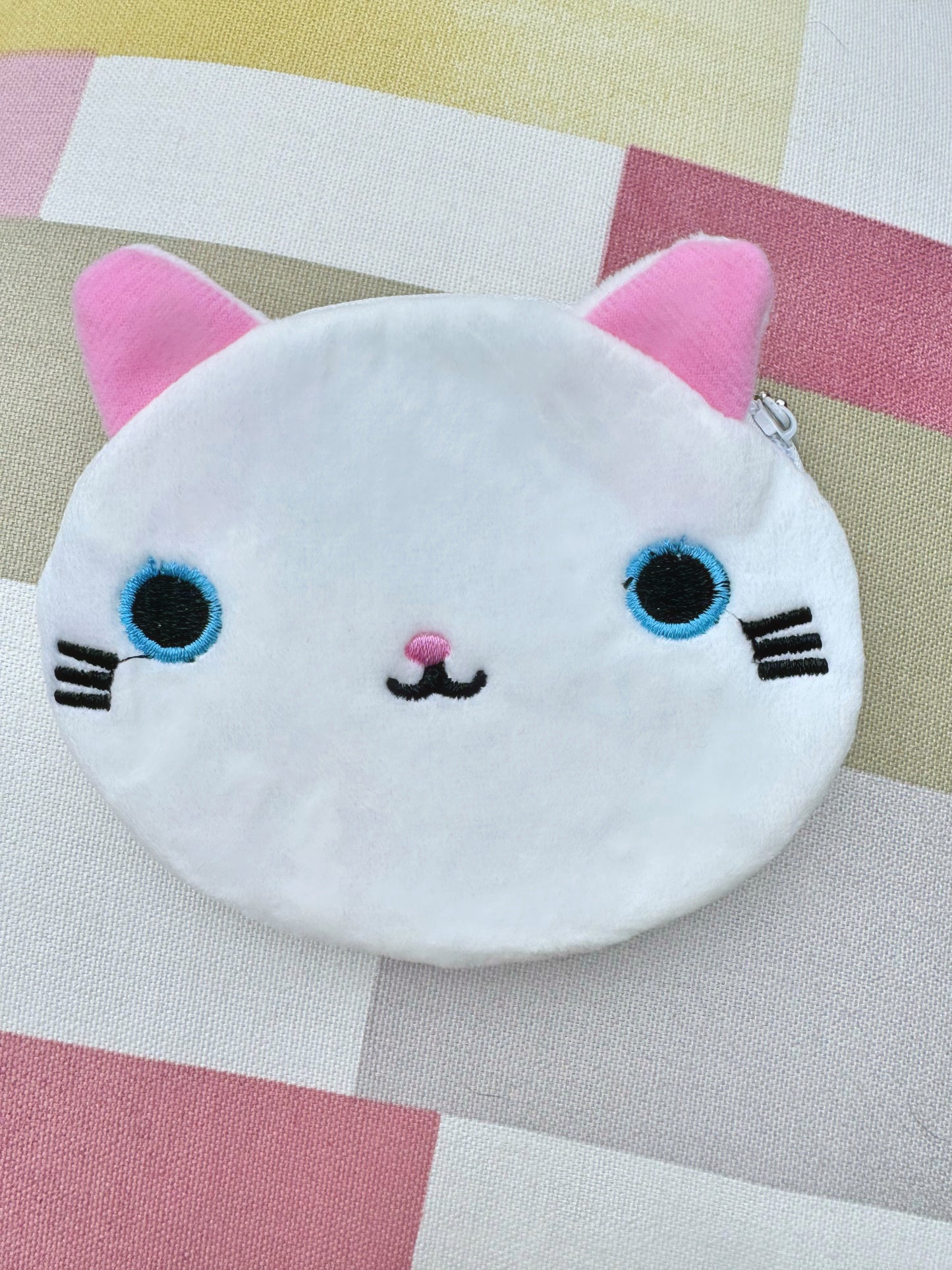 Cute Cat Coin Bag Plush Velvet Purse
