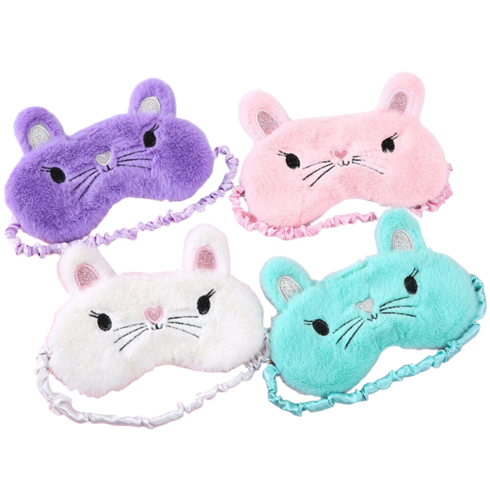 Cute Plush Sleeping Mask Kitty Cat Eye Mask
